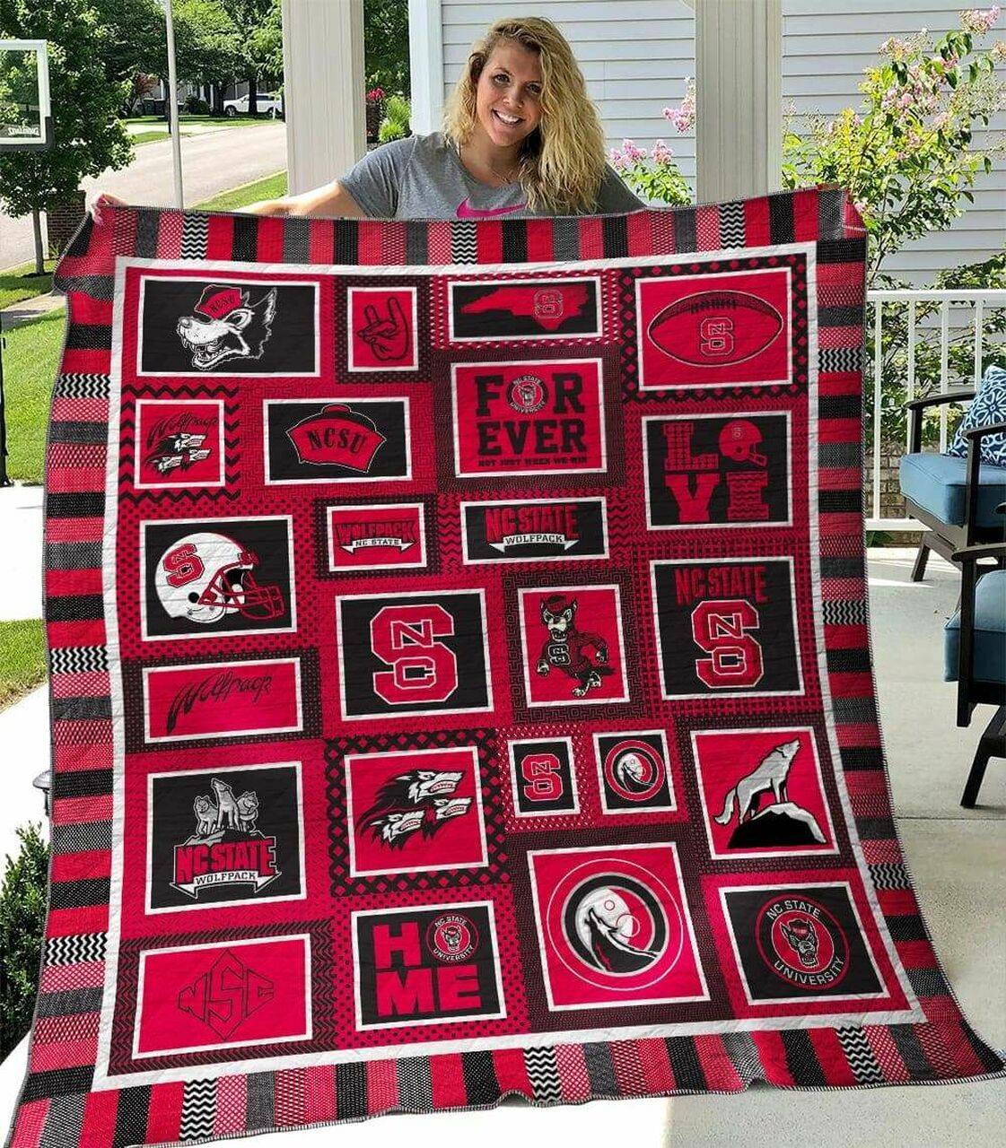 Nc State Wolfpack Quilt Blanket and Home Decor