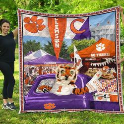 Ncaa-05-Clemson Tigers-Quilt For Summer 2019 and Home Decor