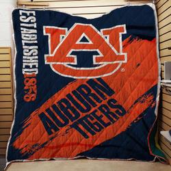 Ncaa Auburn Tigers Painted Printed Fleece Throw Quilt and Home Decor