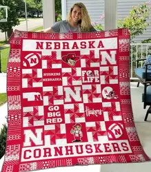 Nebraska Cornhuskers Quilt Blanket  Limited Quilt Blanket and Home Decor
