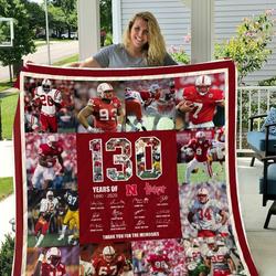Nebraska Huskers Quilt Blanket and Home Decor