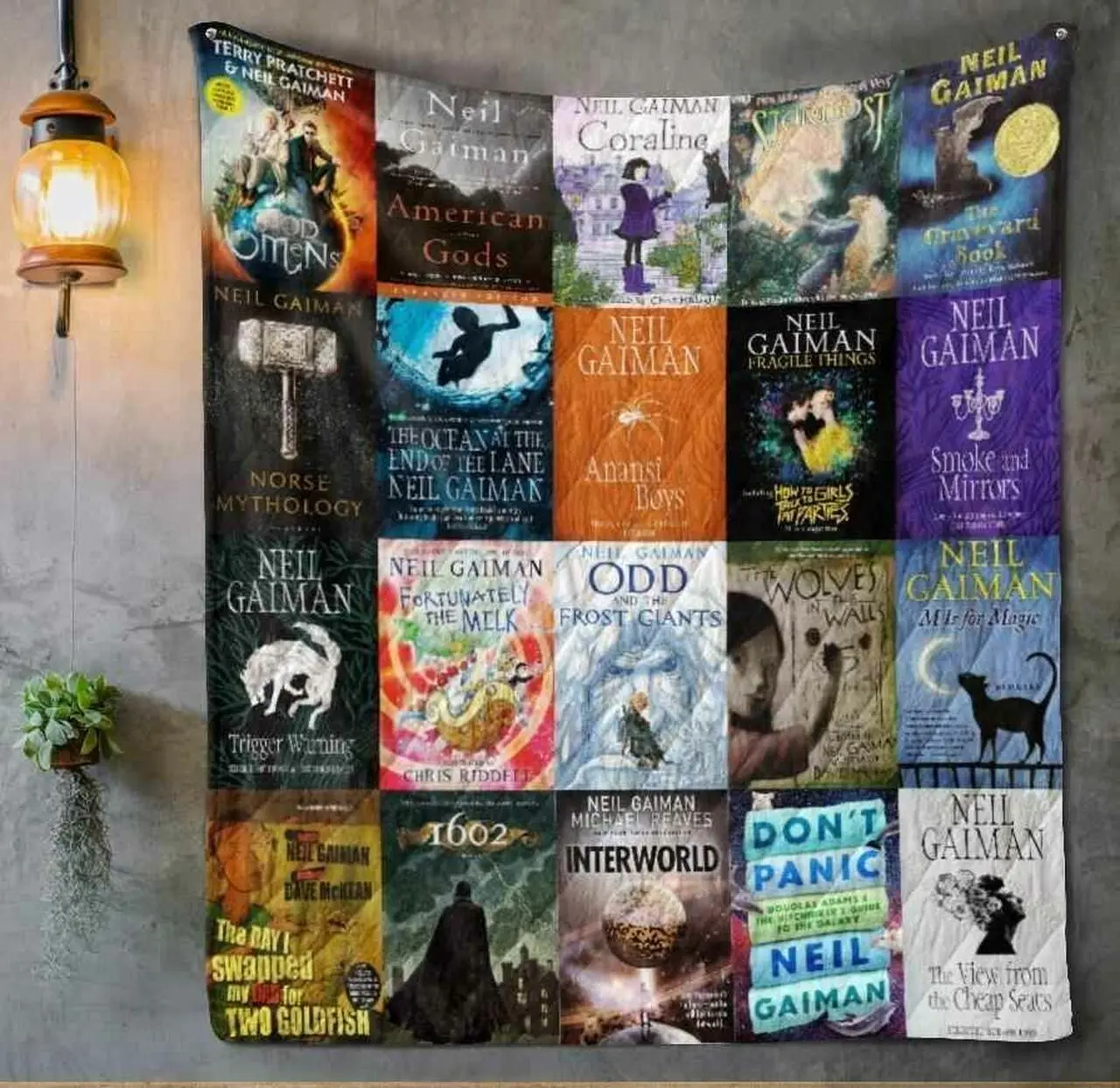 Neil Gaiman Blanket Th1507 Quilt and Home Decor