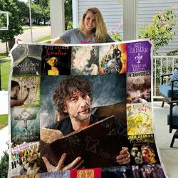 Neil Gaiman Quilt Blanket 01047 and Home Decor