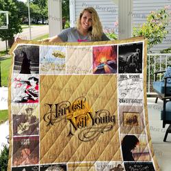 Neil Young Poster Quilt and Home Decor