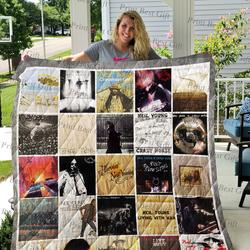 Neil Young Poster Quilt Ver and Home Decor