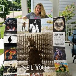 Neil Young Quilt Blanket For Fans Ver 17-2 and Home Decor