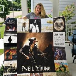 Neil Young Quilt Blanket For Fans Ver 17 and Home Decor