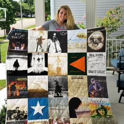 Neil Young Quilt Blanket For Fans Ver 25 and Home Decor