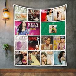 Nelly Furtado Album Covers Quilt Blanket and Home Decor