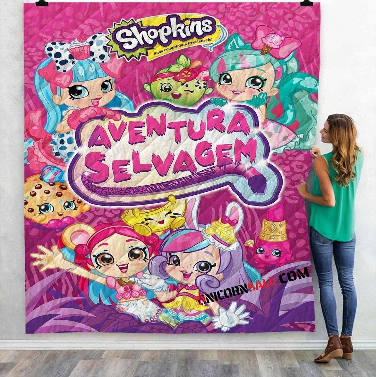 Netflix Movie Shopkins Wild D 3D Customized Personalized Quilt Blanket and Home Decor