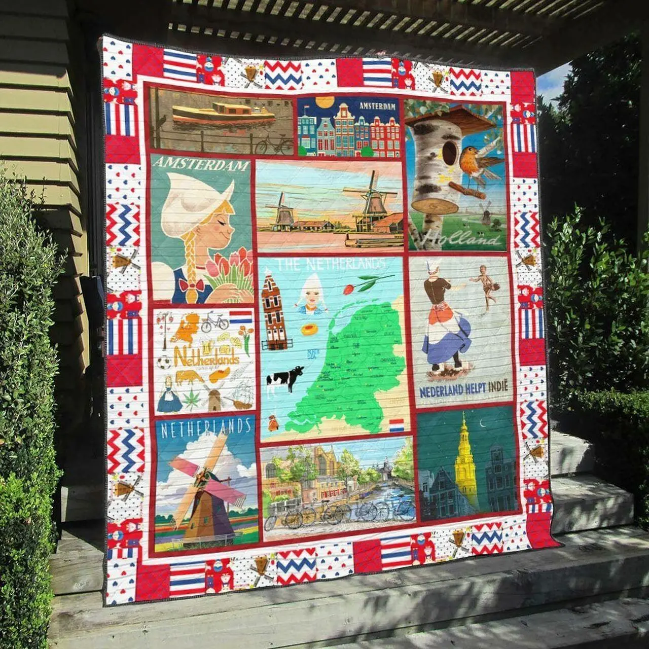 Netherland Qh060702B Tbg Quilt Blanket and Home Decor