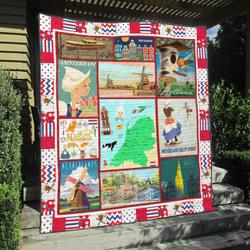 Netherland Qh060702B Tbg Quilt Blanket and Home Decor