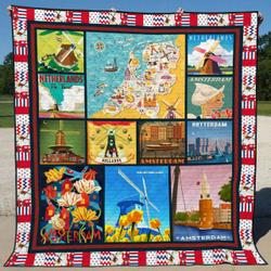 Netherlands Li0507012A Quilt Blanket and Home Decor