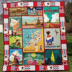 Netherlands Tu030703A Quilt Blanket and Home Decor