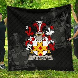 Netterville Or Netterfield Ireland Irish Family Crest JFJ10541 3D Customized Quilt 2707 and Home Decor