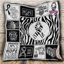 Neuroendocrine Cancer I Wear Stripes For Someone I Love Quilt Blanket Great Customized Blanket Gifts For Birthday Christmas Thanksgiving and Home Decor