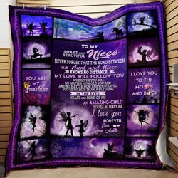 Never Forget That The Bond Between An Aunt And Niece Bt Quilt and Home Decor