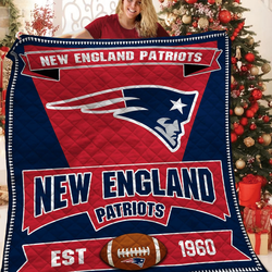 New England Patriots Est 1960 Quilt Blanket Bs902 and Home Decor