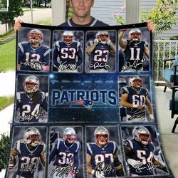 New England Patriots Quilt Blanket Bs1006 and Home Decor