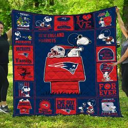 New England Patriots Quilt Blanket and Home Decor