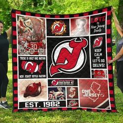 New Jersey Devils Quilt Blanket and Home Decor