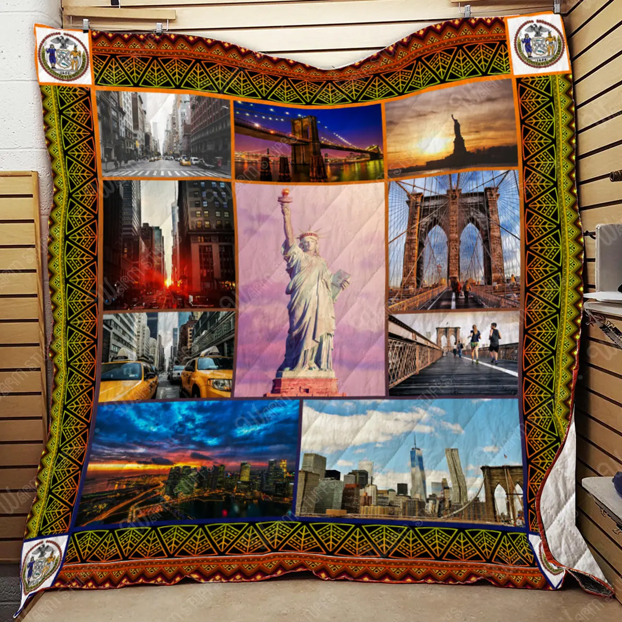 New York City Scenery Quilt and Home Decor