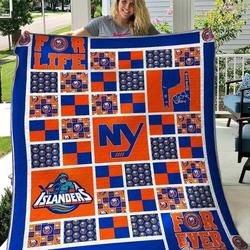 New York Islanders Ver1 Blanket Th2906 Quilt and Home Decor