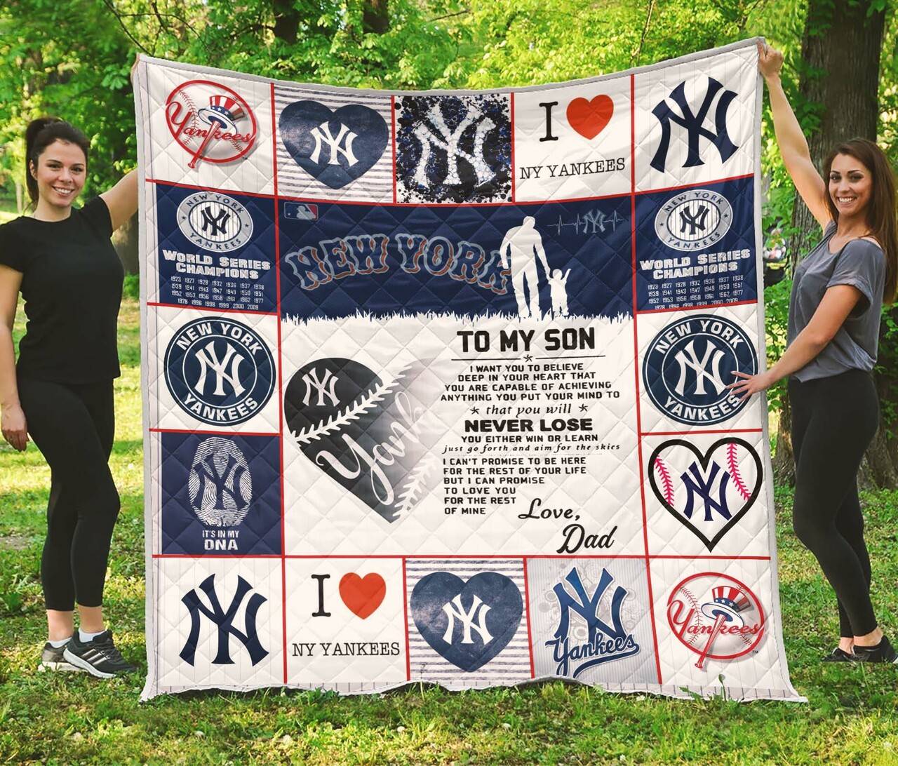 New York Mets Family - To My Son Quilt and Home Decor