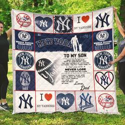 New York Mets Family - To My Son Quilt and Home Decor