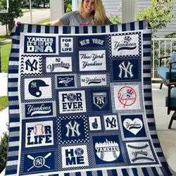 New York Yankees Blanket Th1607 Quilt and Home Decor