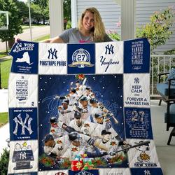 New York Yankees Christmas Quilt Blanket Ver 1 and Home Decor