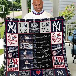 New York Yankees Legends Quilt I2D1 and Home Decor