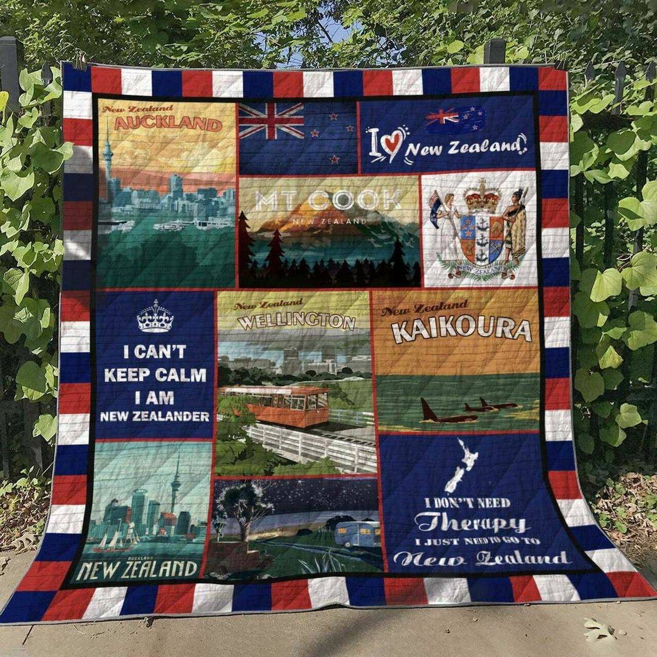 New Zealand Hn120611 Quilt Blanket and Home Decor
