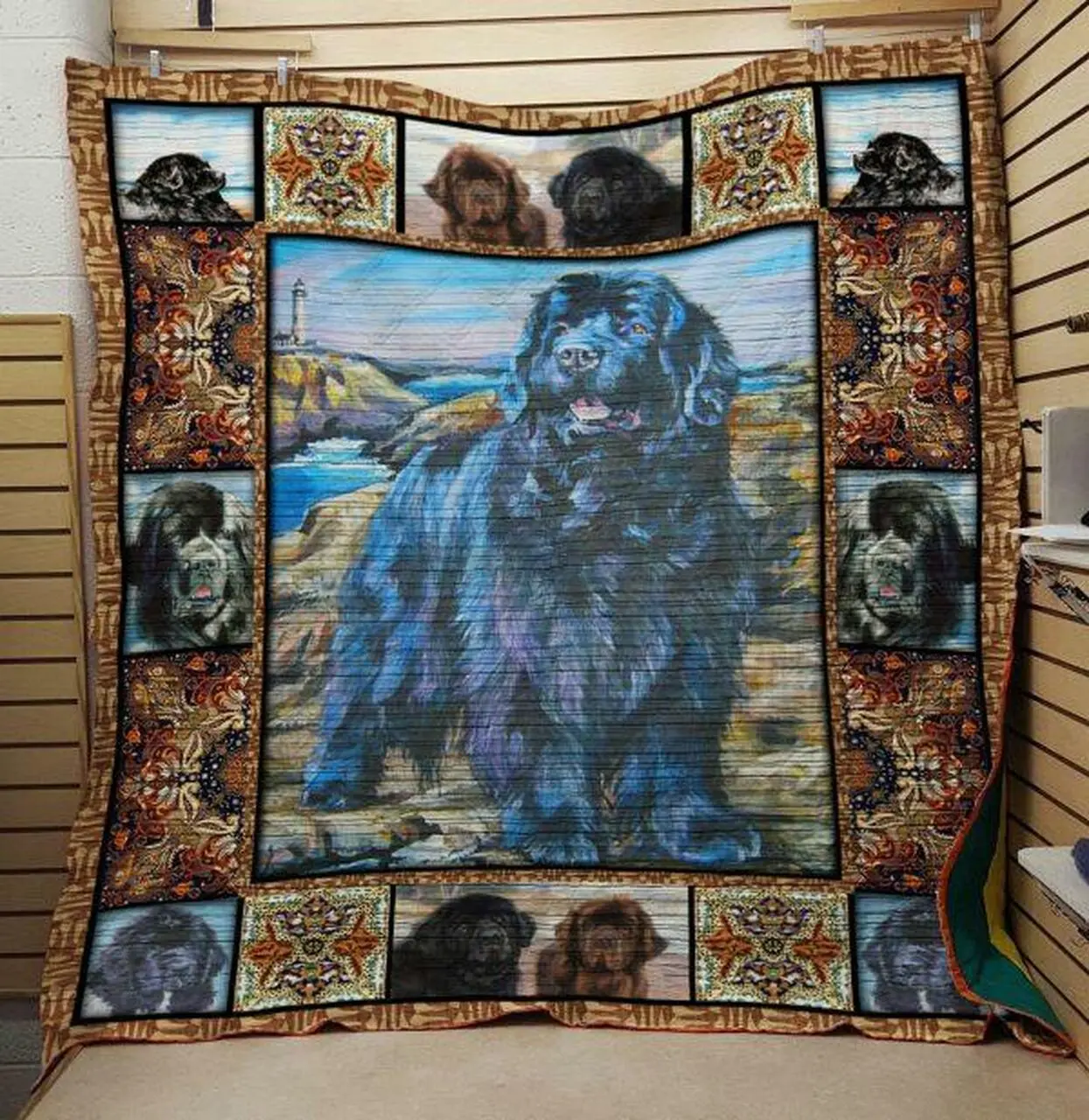 Newfoundlands 203082 Quilt Blanket Quilt and Home Decor