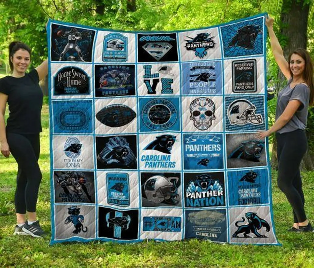 Nfl Carolina Panthers Quilt Blanket and Home Decor