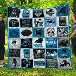 Nfl Carolina Panthers Quilt Blanket and Home Decor