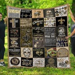 Nfl New Orleans Saints Quilt Blanket and Home Decor