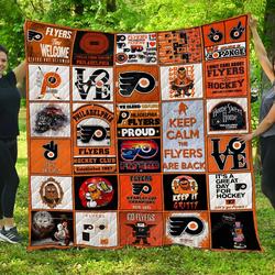 Nhl Philadelphia Flyers Quilt Blanket and Home Decor