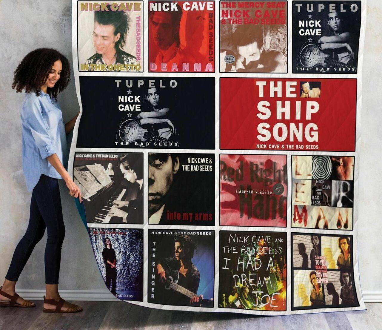 Nick Cave And The Bad Seeds Singles Quilt Blanket 01 and Home Decor
