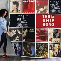 Nick Cave And The Bad Seeds Singles Quilt Blanket 01 and Home Decor