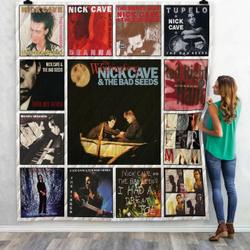 Nick Cave And The Bad Seeds Singles Quilt Blanket 02 and Home Decor