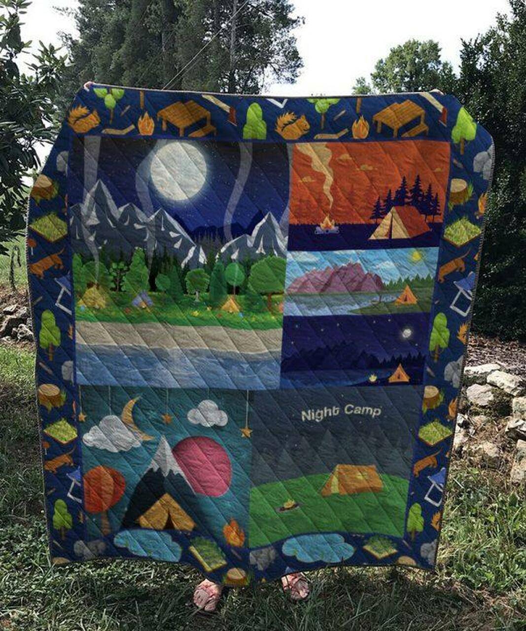 Night Camp Quilt and Home Decor