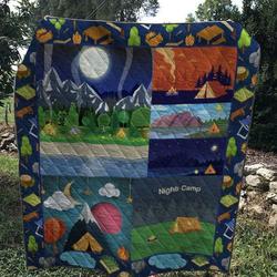 Night Camp Quilt and Home Decor