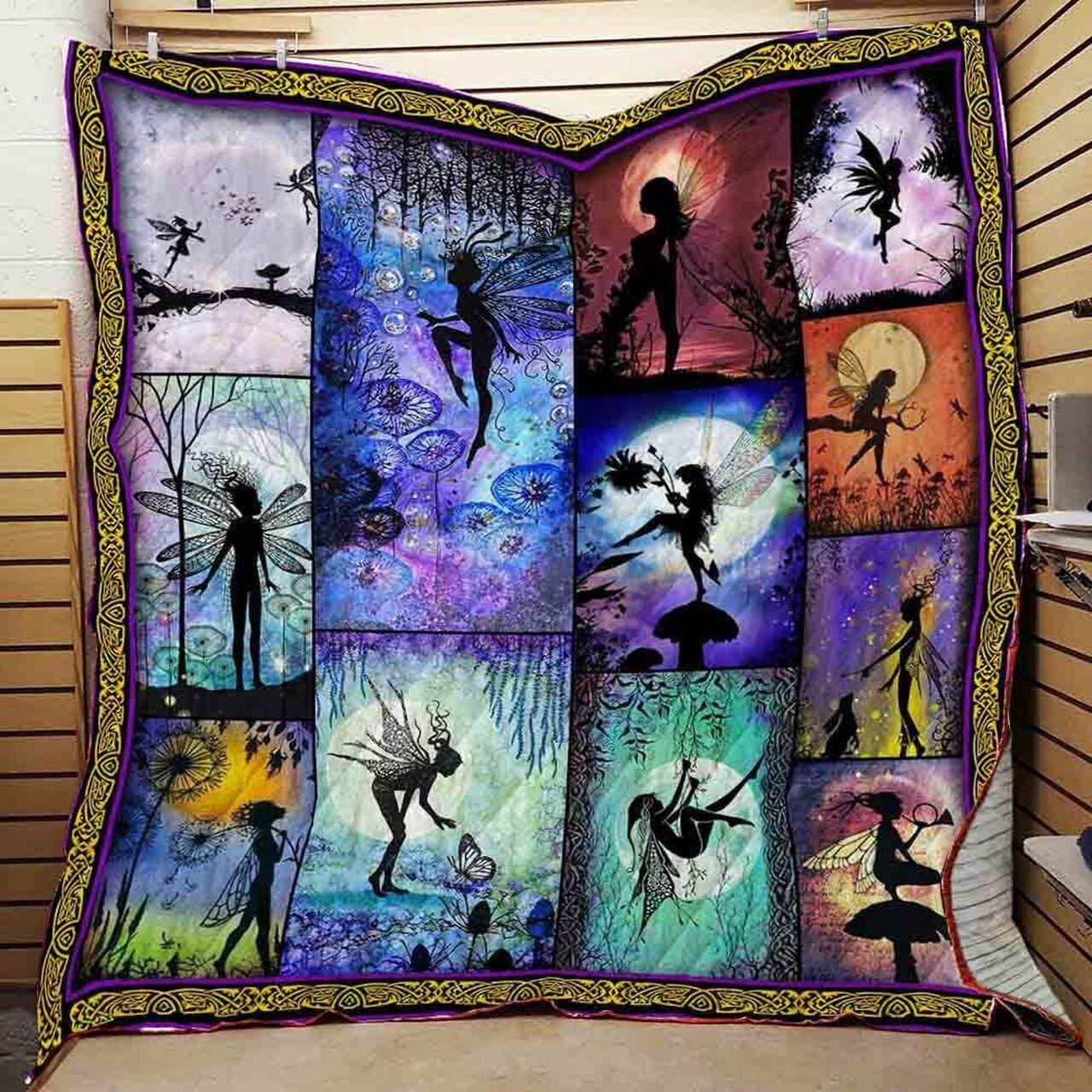 Night Fairy JFJ10586 3D Customized Quilt 2707 and Home Decor