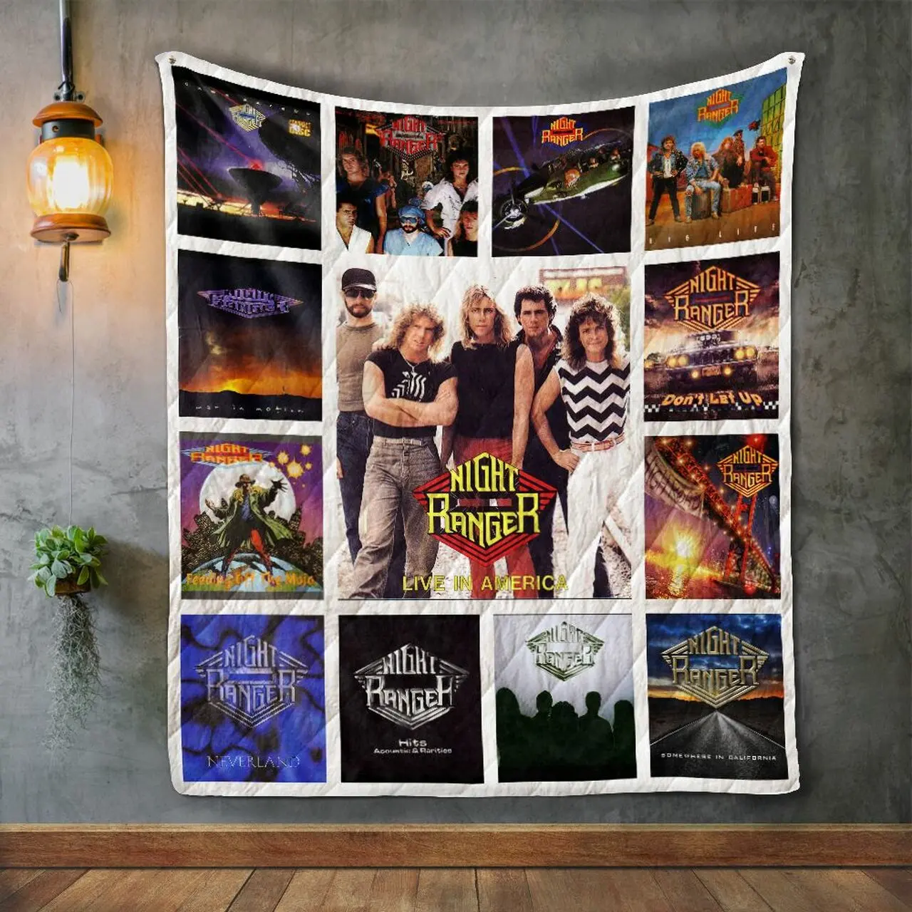Night Ranger Album Covers Quilt Blanket and Home Decor