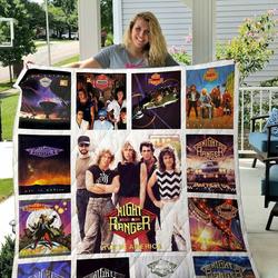 Night Ranger Quilt Blanket and Home Decor