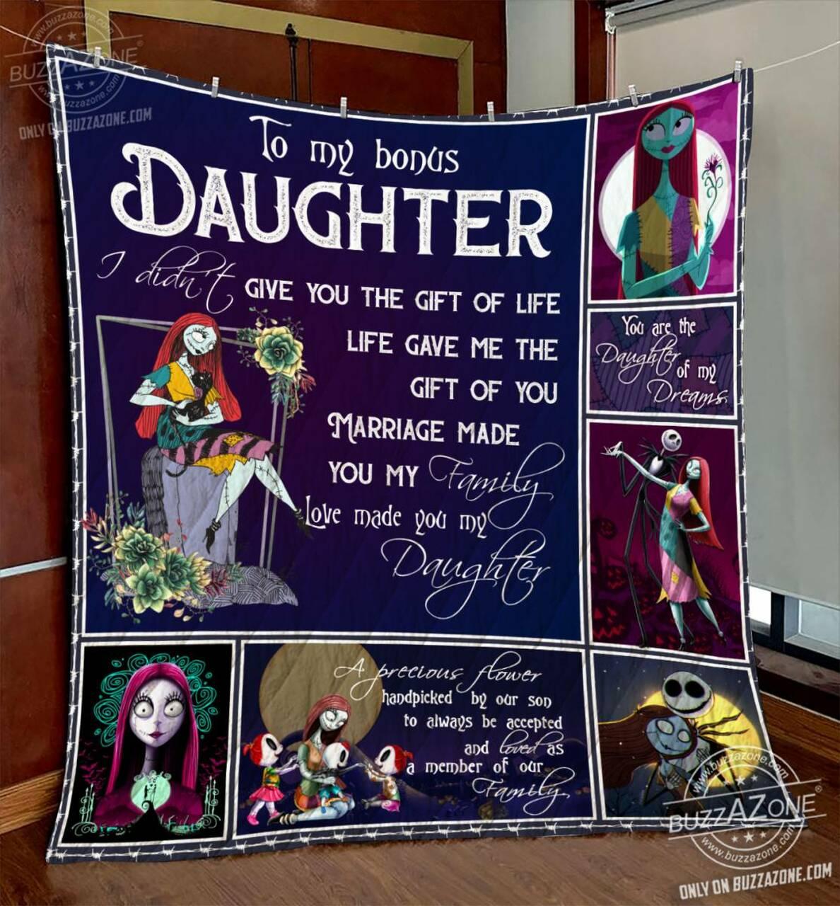 Nightmare Bonus Daughter Life Gave Me The Gift Of You Quilt Cc and Home Decor