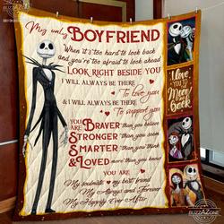 Nightmare Boyfriend Beside You Love You Support You Quilt Gg and Home Decor