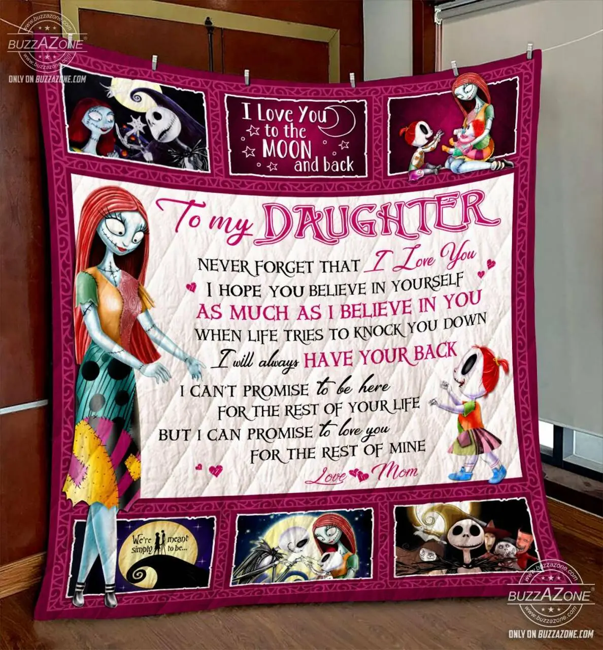 Nightmare Daughter Mom Have Your Back Quilt Gg V2 and Home Decor
