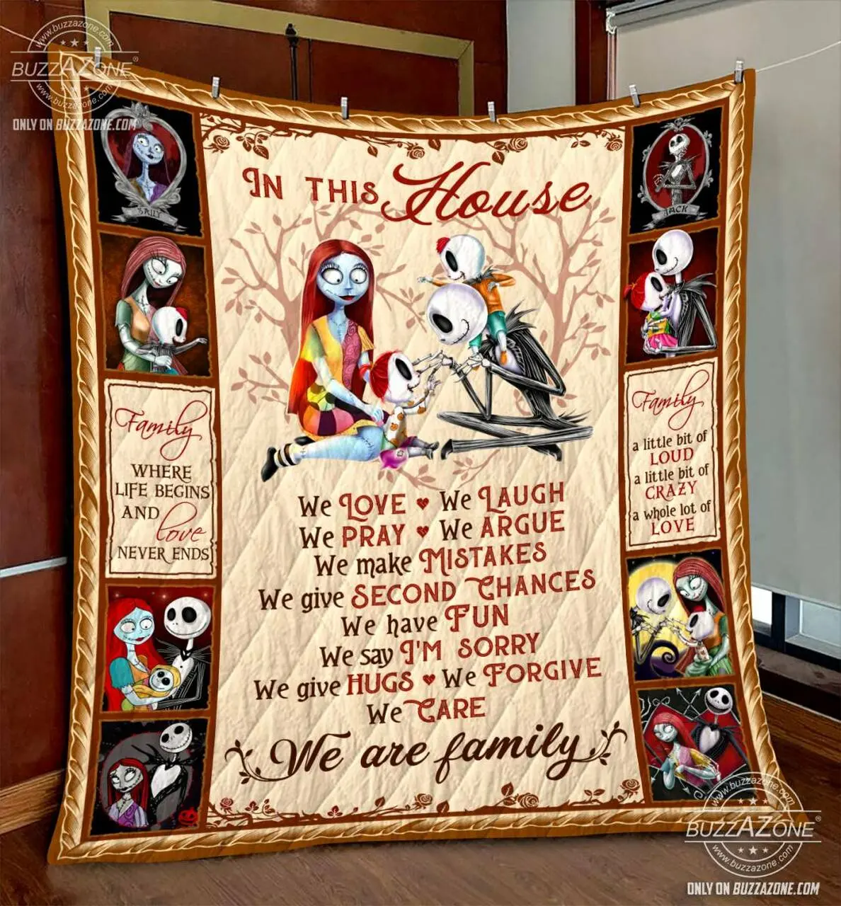 Nightmare In This Home Quilt V2 Gg and Home Decor
